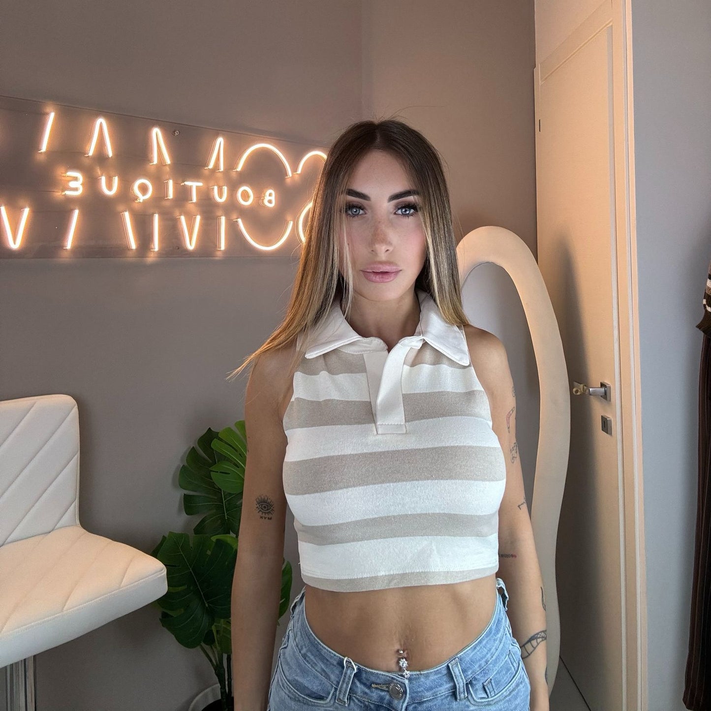 STRIPED POLO