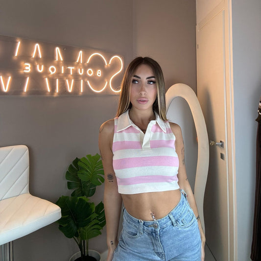STRIPED POLO